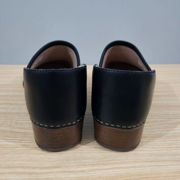 Dansko Clog Brenna Burnished Suede Womens Slip On Black Nubuck EU Size 41 Shoe - Picture 6 of 11